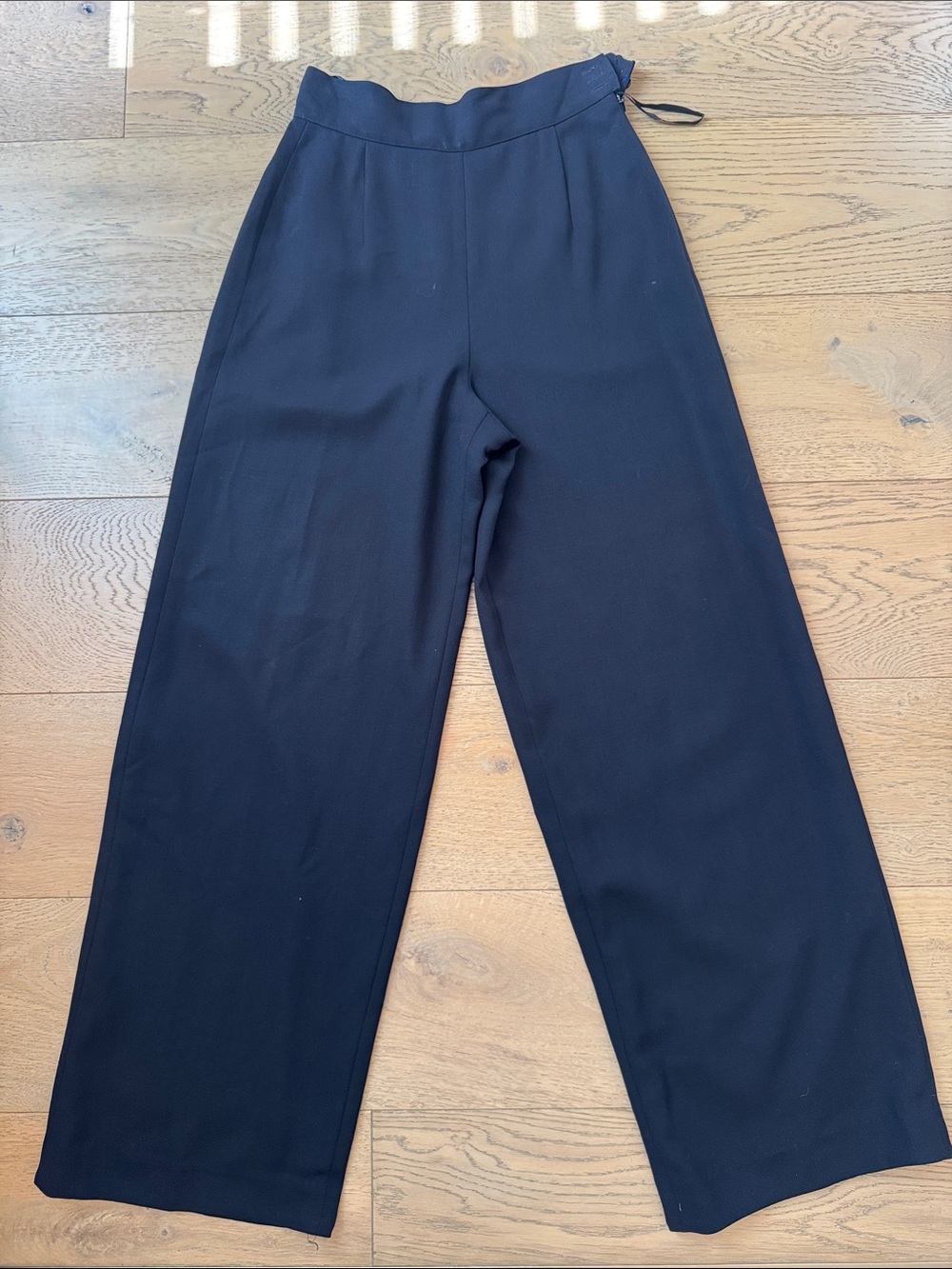 Vintage Episode by Carolyn wight freeman high-rise waist wide leg navy blue pant